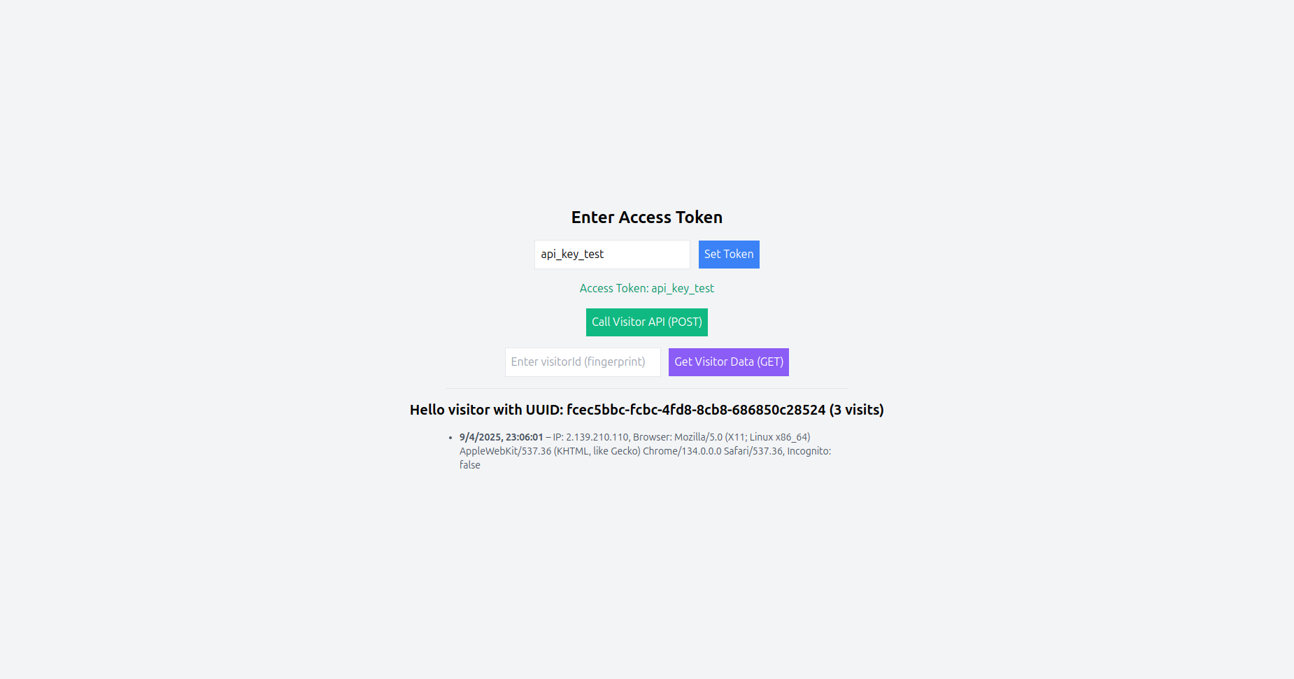 Fingerprint Tracking
