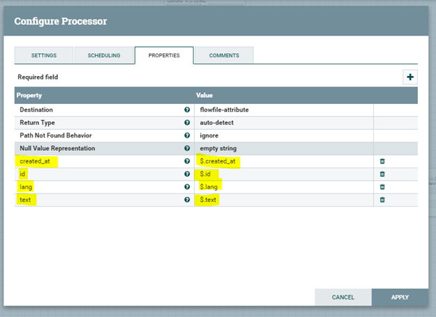 Apache NiFi, EvaluateJsonPath