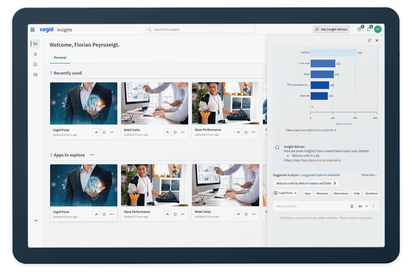 CEGID Pulse Dashboard